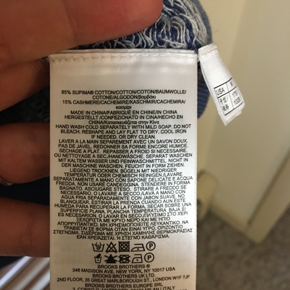 Cotton Cashmere Brooks Brothers Sweater - Picture 3 of 4